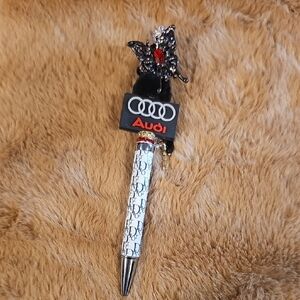 Audi Logo Pen with Black Butterfly Accent